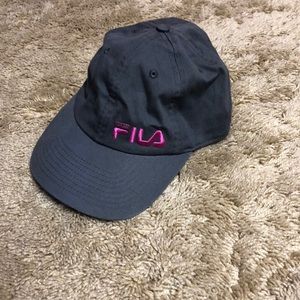 A grey Fila Hat
